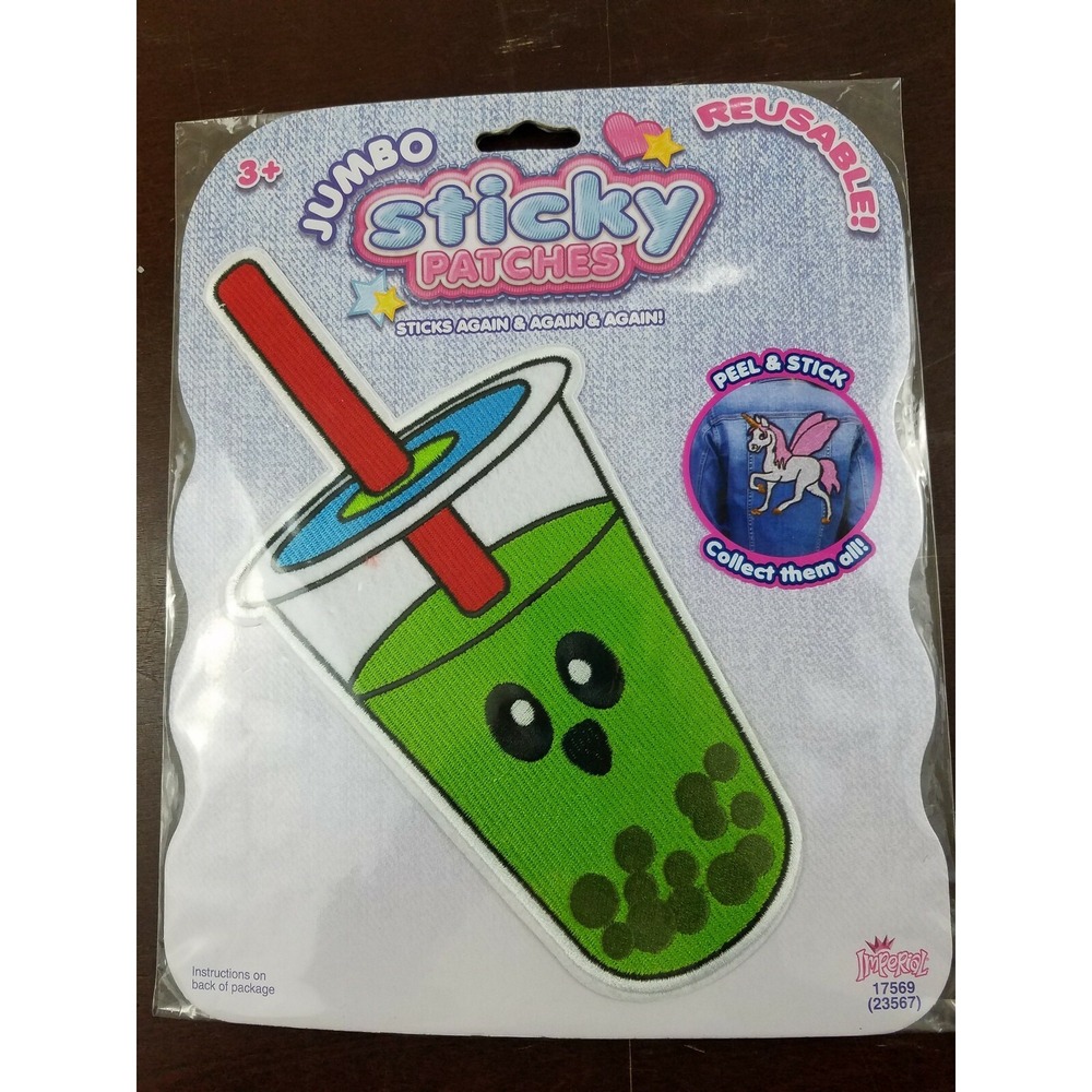 Imperial Jumbo Reusable Sticky Patches Green Drink NEW
